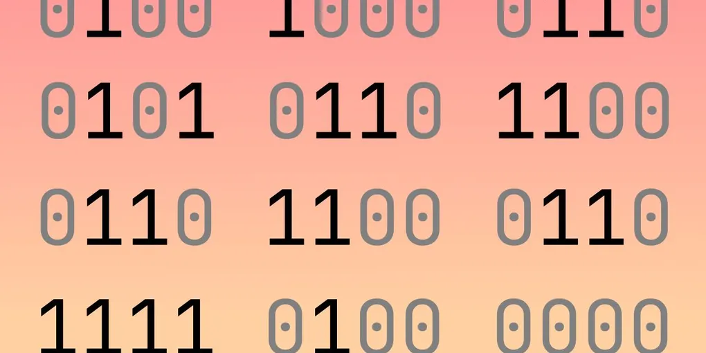 Binary number islands